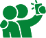 grünes Jugendliche-Symbol